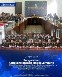 pengarahan kepala jaksa tinggi lampung
