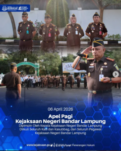 apel pagi kejaksaan negri bandar lampung