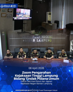 zoom pengarahan kejaksaan tinggi lampung bidang tindak pindana umum