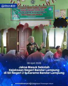 jaksa masuk sekolah kejaksaan negri bandar lampung di sd negri 2 sukarame bandar lampung